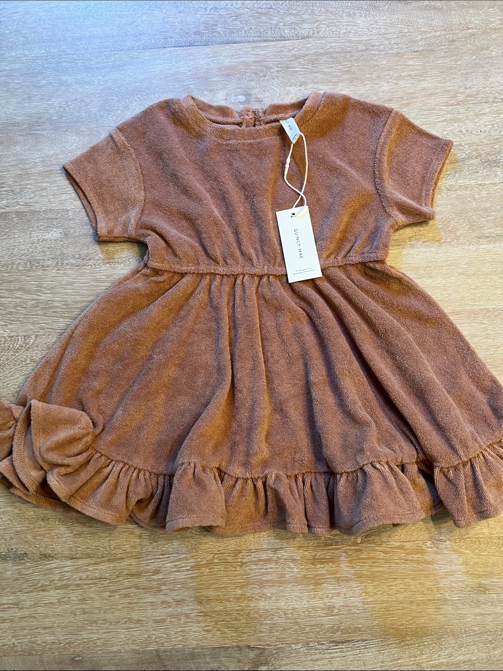 Quincy Mae girls Terry 18/24 dress NWT